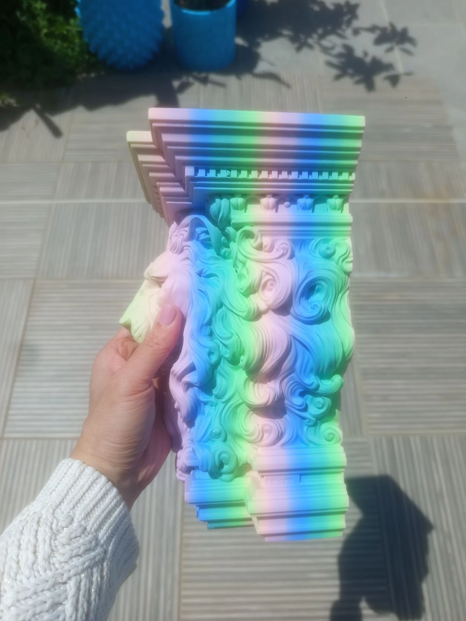 Multicolor tete de lion matte effect decoration❤️‍⚡️💛 – photo 4